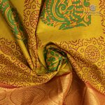 Silk Cotton Printed Sarees – Mustard Yellow SASSC0035711 - Image 2
