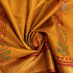 Silk Cotton Printed Sarees – Fenugreek SASSC0035714 - Image 2