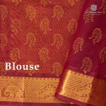 Silk Cotton Printed Sarees – Fenugreek SASSC0035714 - Image 3