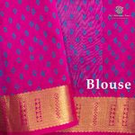 Silk Cotton Printed Sarees – Light Blue SASSC0035719 - Image 3
