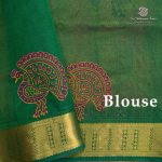 Silk Cotton Printed Sarees – Fire Orange SASSC0035721 - Image 3