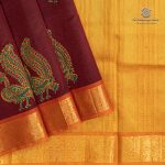Silk Cotton Printed Sarees – Dark Brown SASSC0035722