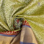 Silk Cotton Printed Sarees – Light Greenish Beige SASSC0035723 - Image 2