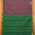 Semi Silk Cotton Printed Sarees – Dusky Mauve SASPC35725 - Image 4
