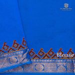 Semi Silk Cotton Printed Sarees – Olive Green SASPC35726 - Image 3