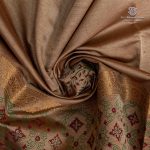 Semi Silk Cotton Printed Sarees – Tan SASPC35728 - Image 2