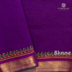 Semi Silk Cotton Printed Sarees – Golden Olive SASPC35729 - Image 3