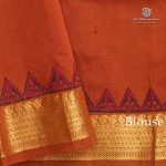 Semi Silk Cotton Printed Sarees – Light Fawn SASPC35732 - Image 3