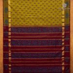 Semi Silk Cotton Printed Sarees – Sambangi Yellow SASPC35734 - Image 4