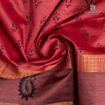 Semi Silk Cotton Printed Sarees – Blush Pink SASPC35737 - Image 2