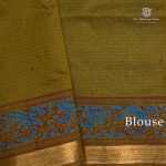 Semi Silk Cotton Printed Sarees – Aqua Blue SASPC35739 - Image 3