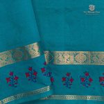 Semi Silk Cotton Printed Sarees – Dark Beige SASPC35740 - Image 3