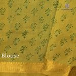 Semi Silk Cotton Printed Sarees – Teal Blue SASPC35742 - Image 3