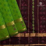 Semi Silk Cotton Printed Sarees – Olive Drab SASPC35743