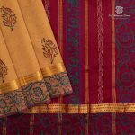 Semi Silk Cotton Printed Sarees – Salt caramel SASPC35748