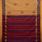 Semi Silk Cotton Printed Sarees – Salt caramel SASPC35748 - Image 4