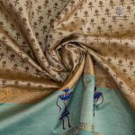 Semi Silk Cotton Printed Sarees – Beige SASPC35750 - Image 2