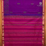 Semi Silk Cotton Printed Sarees – Dark Majenta SASPC35751 - Image 4