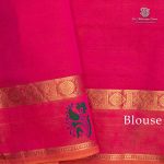 Semi Silk Cotton Printed Sarees – Dark Majenta SASPC35753 - Image 3