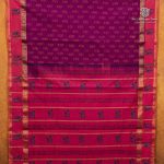 Semi Silk Cotton Printed Sarees – Dark Majenta SASPC35753 - Image 4