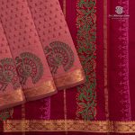 Semi Silk Cotton Printed Sarees – Faded Red SASPC35758