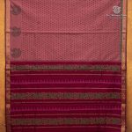 Semi Silk Cotton Printed Sarees – Faded Red SASPC35758 - Image 4