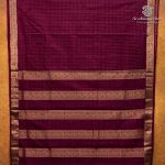 10 Yards Pure Silk Sarees - Burgundy SASTPS35760 - Image 3