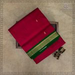10 Yards Pure Silk Sarees - Reddish Pink SASTPS35762 - Image 4