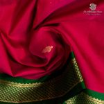 10 Yards Pure Silk Sarees - Reddish Pink SASTPS35762 - Image 2