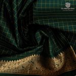 10 Yards Pure Silk Sarees - Dark Green SASTPS35763 - Image 2