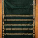 10 Yards Pure Silk Sarees - Dark Green SASTPS35763 - Image 3