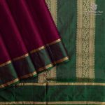10 Yards Pure Silk Sarees - Burgundy SASTPS35764