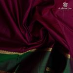 10 Yards Pure Silk Sarees - Burgundy SASTPS35764 - Image 2