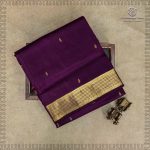 10 Yards Pure Silk Sarees - Dark Purple SASTPS35765 - Image 4