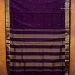 10 Yards Pure Silk Sarees - Dark Purple SASTPS35765 - Image 3