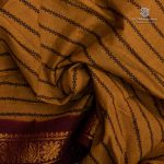 9 Yards Sungudi Cotton Saree - Olive Mustard SASTC0035773 - Image 2