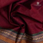 9 Yards Pure Cotton Sarees - Maroon SASTC0035783 - Image 2