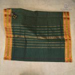 10 Yards Pure Cotton Sarees - Dark Green SASTC0035786