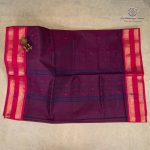 10 Yards Pure Cotton Sarees - Grape Purple SASTC0035787