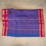 10 Yards Pure Cotton Sarees - Dual Shade Blue and Pink SASTC0035788