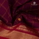 10 Yards Pure Cotton Sarees - Dark Purple SASTC0035790 - Image 2