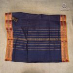 10 Yards Pure Cotton Sarees - Dark Blue SASTC0035792