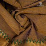10 Yards Pure Cotton Sarees - Dual Shade Reno Sand SASTC0035793 - Image 2