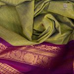 10 Yards Pure Cotton Sarees - Dual Shade Green SASTC0035795 - Image 2