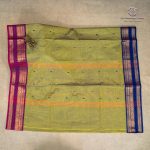 10 Yards Pure Cotton Sarees - Dual Shade Green SASTC0035795