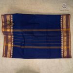 10 Yards Pure Cotton Sarees - Dark Blue SASTC0035796