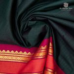 10 Yards Kalyani Cotton Sarees - Dark Green SASTKC35797 - Image 2