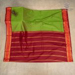 10 Yards Kalyani Cotton Sarees - Parrot Green SASTKC35809