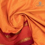 10 Yards Kalyani Cotton Sarees - Orangish Yellow SASTKC35812 - Image 2