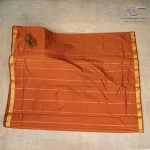 10 Yards Kalyani Cotton Sarees - Burnt Orange SASTKC35825